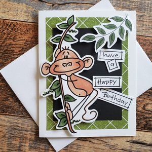 Birthday Monkey Card